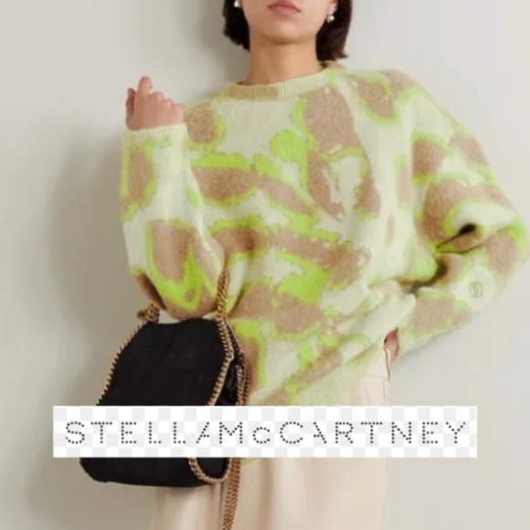 Stella McCartney Sweaters - Stellaa McCartney brushed jacquard knit sweater, XXS,  GD1230